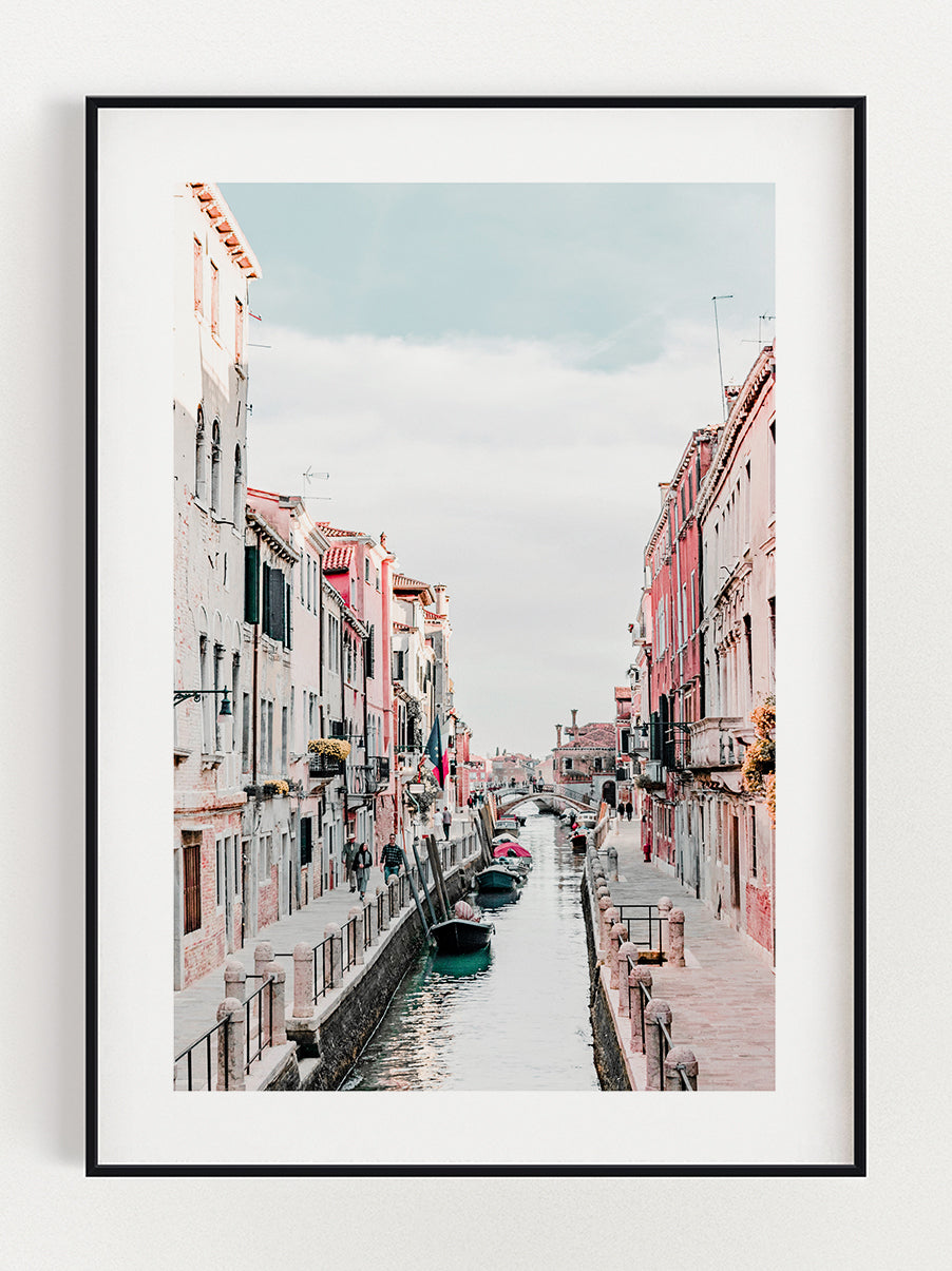 Canal Next The Streets Poster – Stunning art poster print on premium gallery paper, perfect for modern interiors