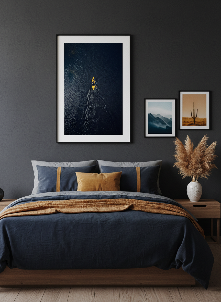 Canoe In The Darkness Poster