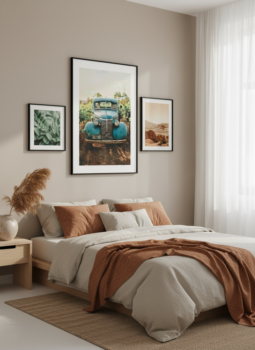 Car In The Vineyard poster