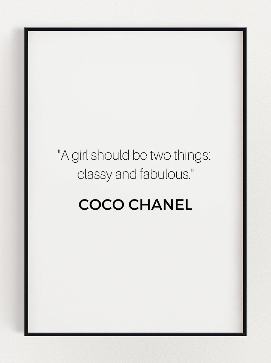 Classy and Fabulous Poster – Stunning art poster print on premium gallery paper, perfect for modern interiors