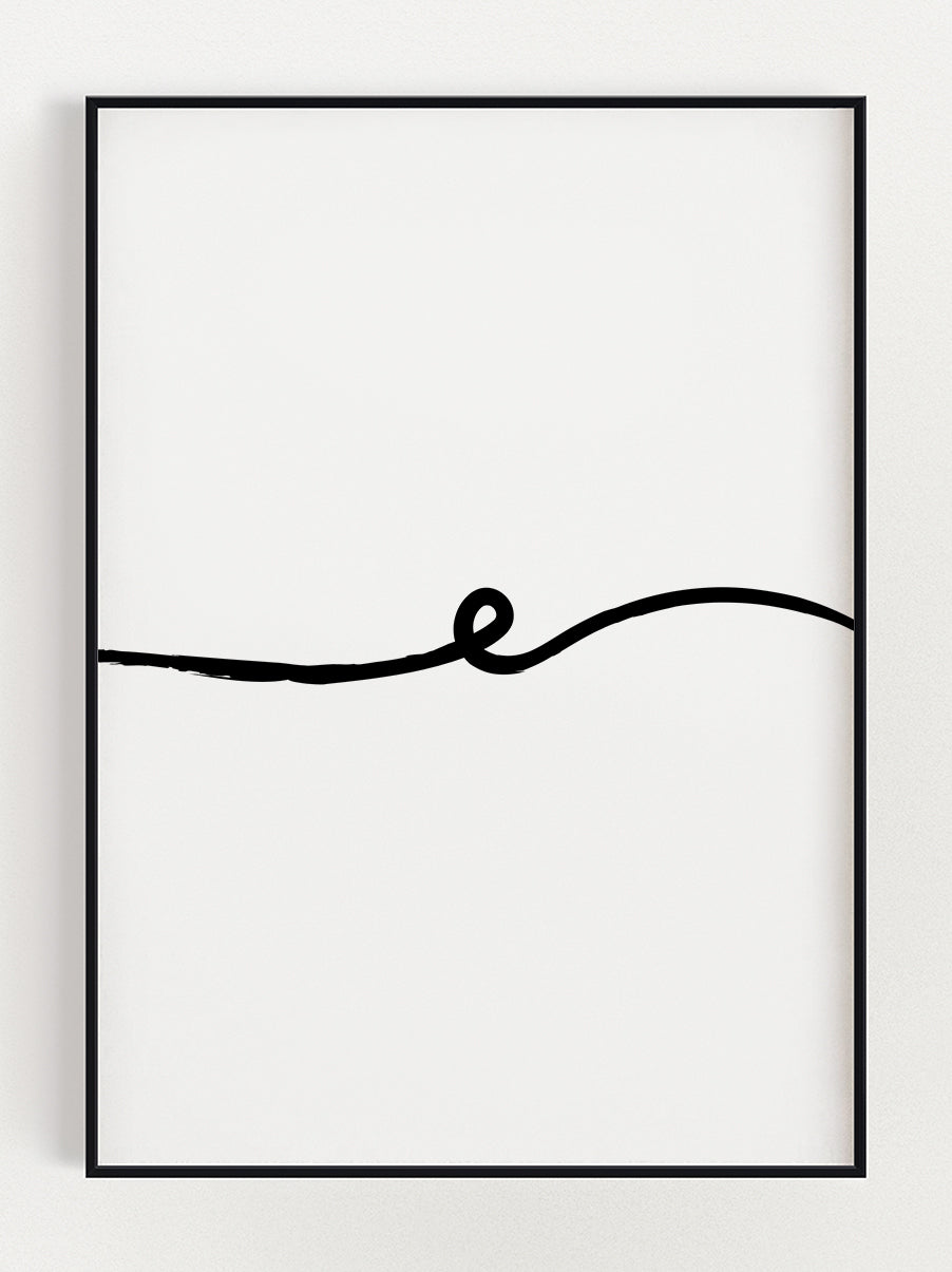 Continue Line Art Poster – Stunning art poster print on premium gallery paper, perfect for modern interiors