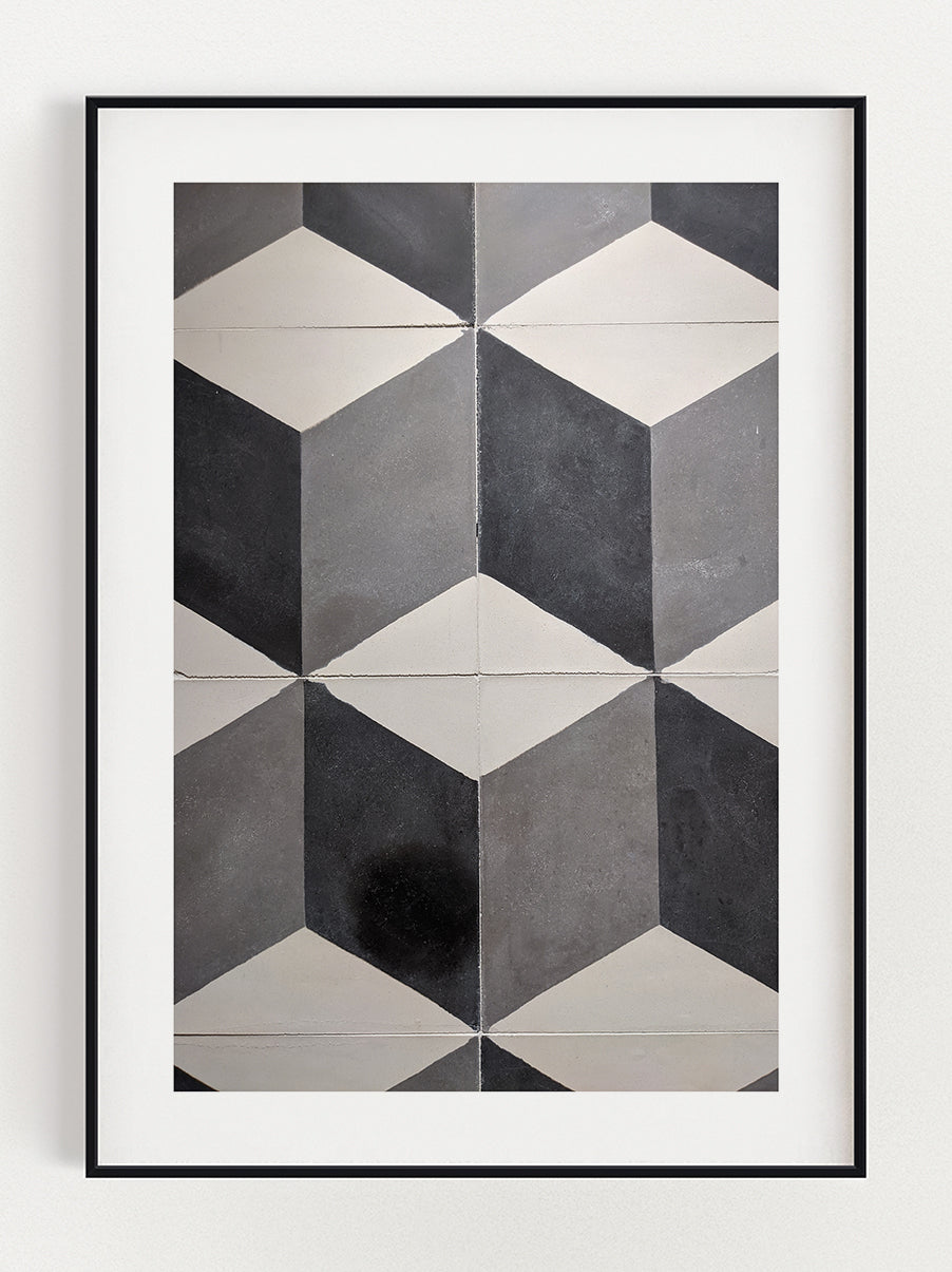 Cubes On The Wall Poster – Stunning art poster print on premium gallery paper, perfect for modern interiors