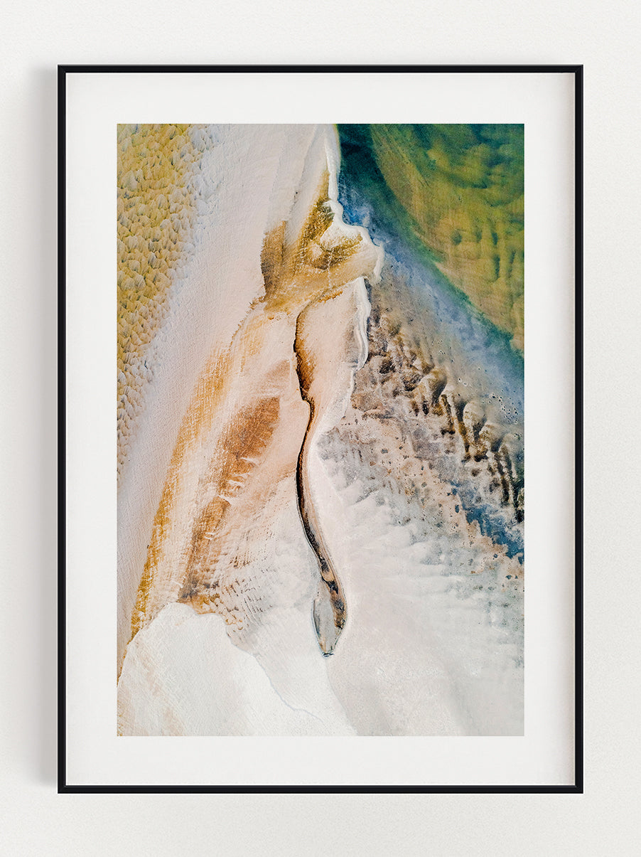 Desert Meets Ocean Poster – Stunning art poster print on premium gallery paper, perfect for modern interiors