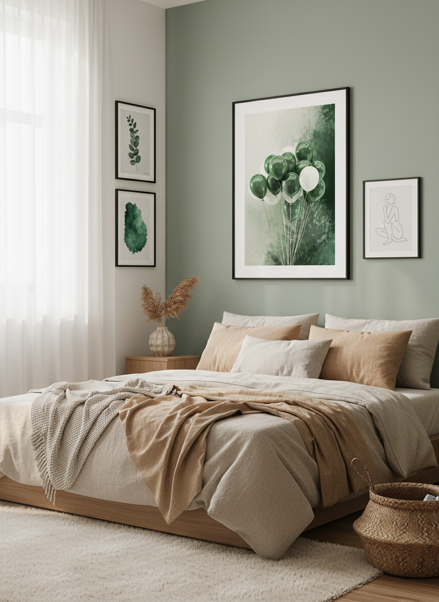 Emerald Green Ballon Poster