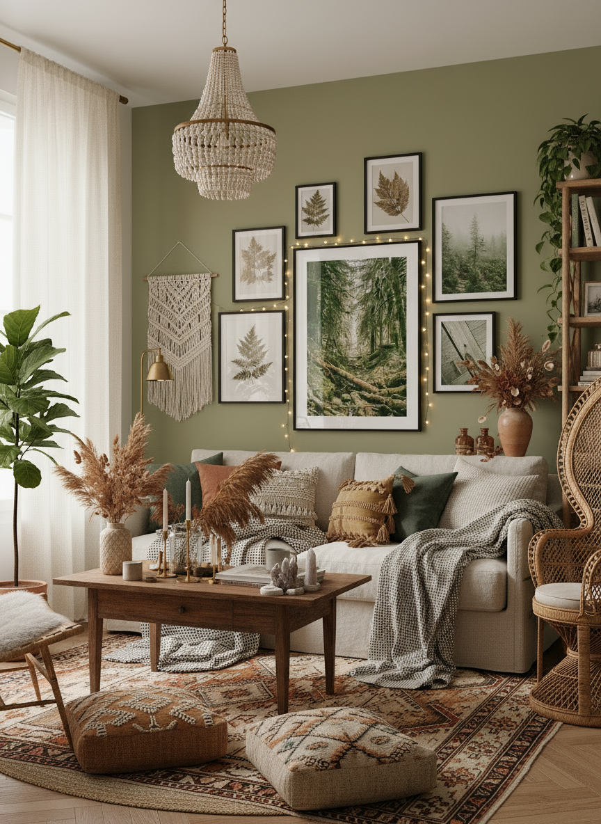 Greenery In The Woods Poster