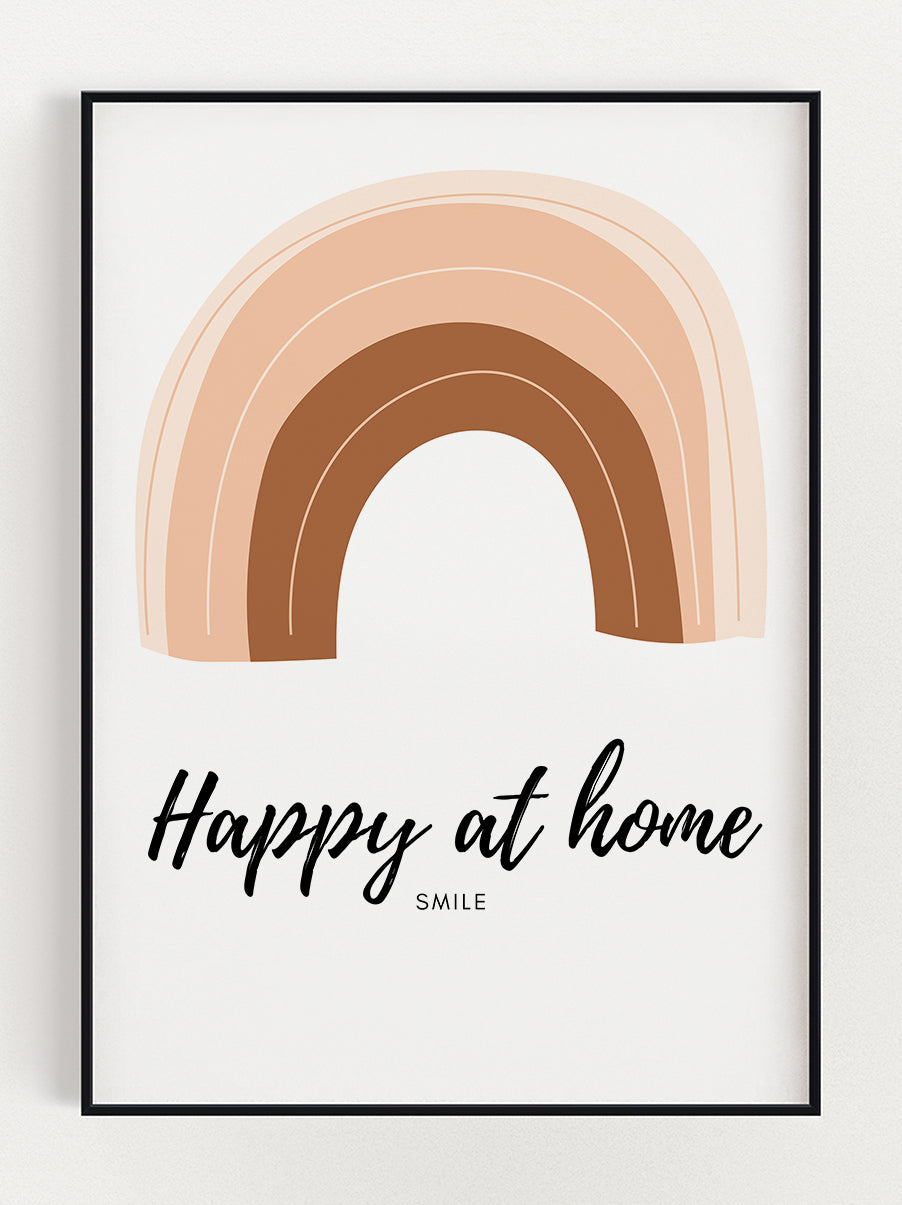 Happy At Home Poster – Stunning art poster print on premium gallery paper, perfect for modern interiors