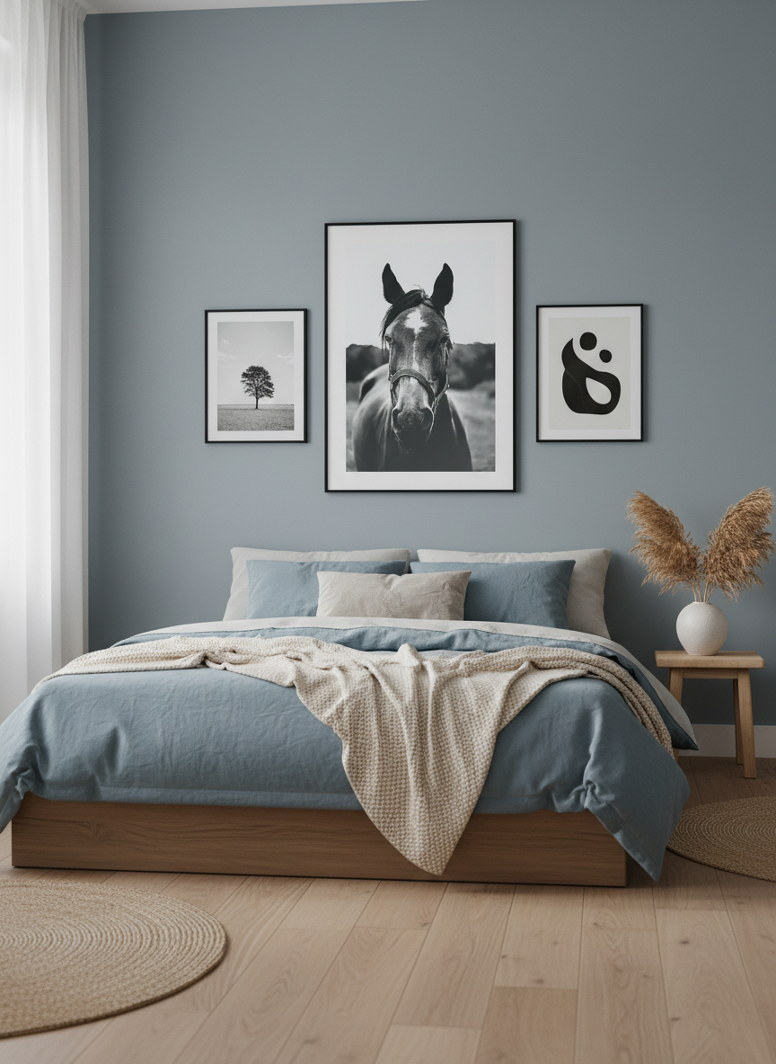 Horse In The Pasture Poster