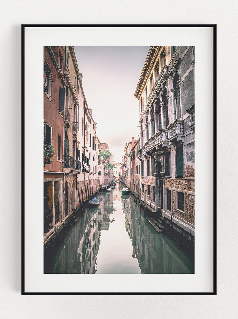 Italian Canal Poster – Stunning art poster print on premium gallery paper, perfect for modern interiors