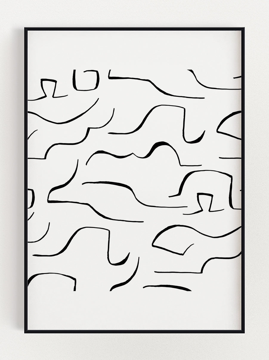 Line Creation Poster – Stunning art poster print on premium gallery paper, perfect for modern interiors