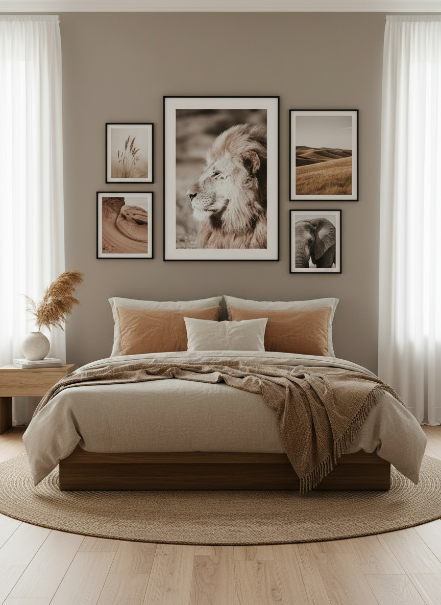 Lion In The Wild Poster