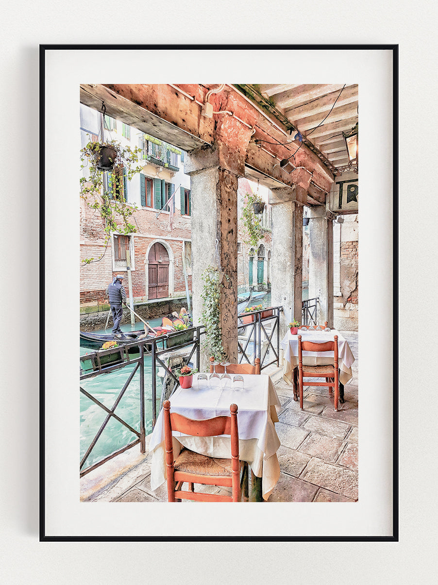 Lunch In Venice Poster – Stunning art poster print on premium gallery paper, perfect for modern interiors