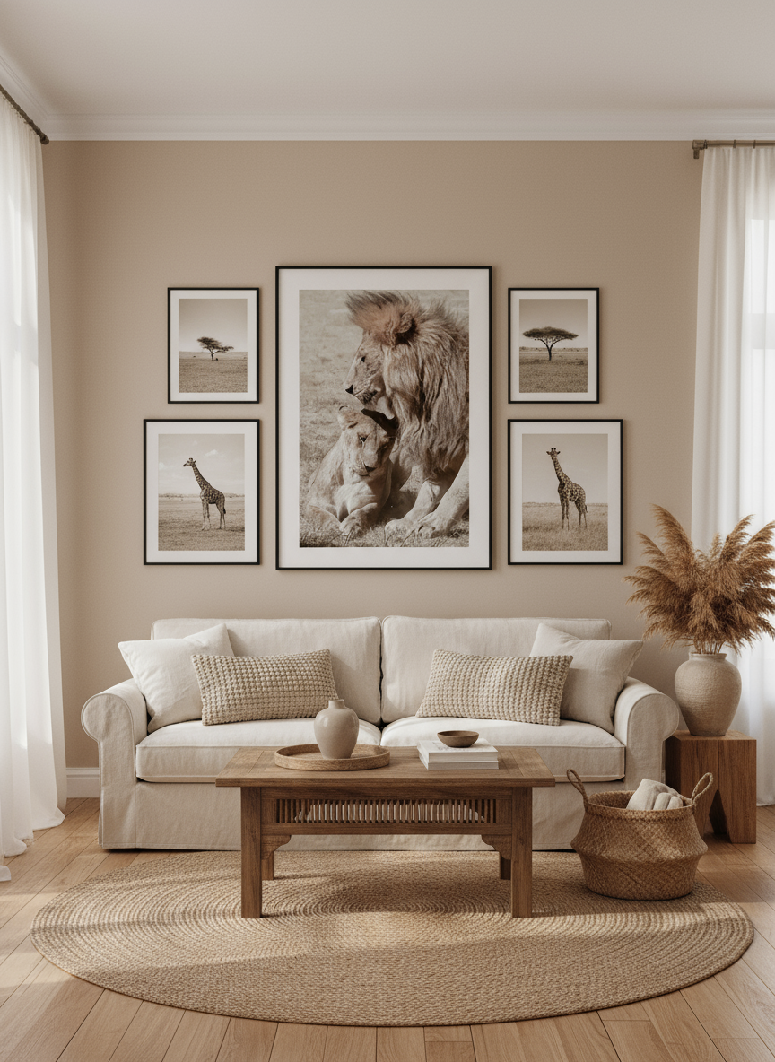 Majestic Lion & Lioness Poster