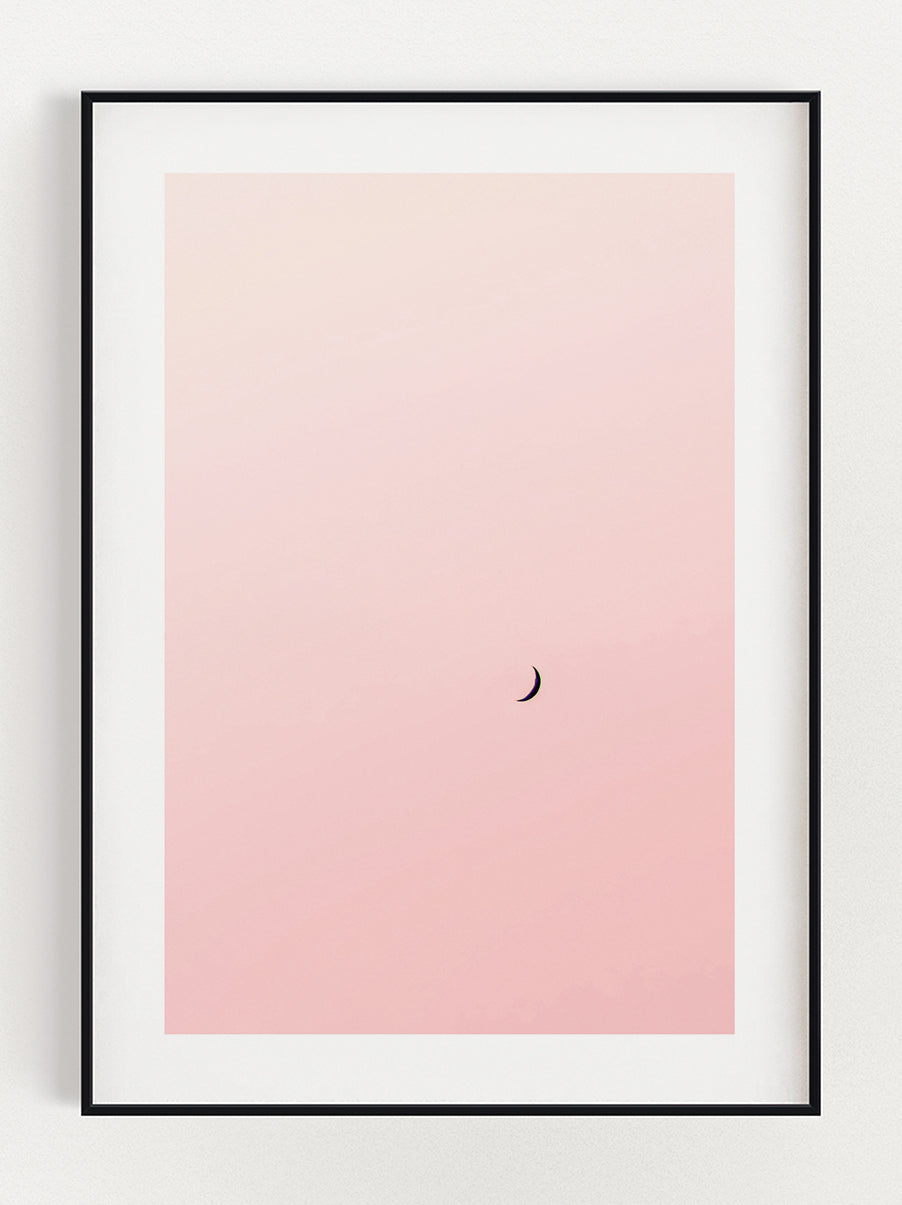 Moon In Pink Poster – Stunning art poster print on premium gallery paper, perfect for modern interiors