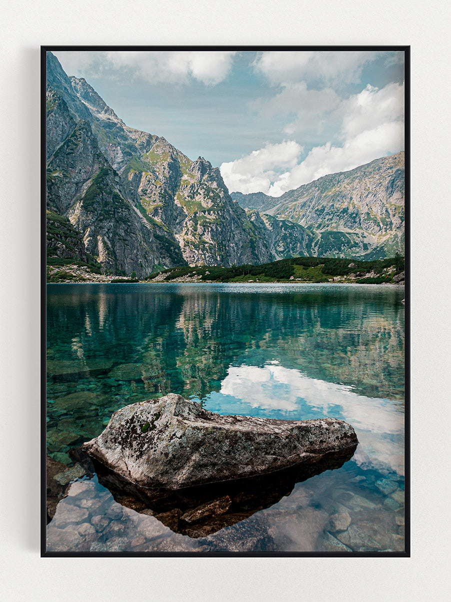 Mountain Lake Poster – Stunning art poster print on premium gallery paper, perfect for modern interiors