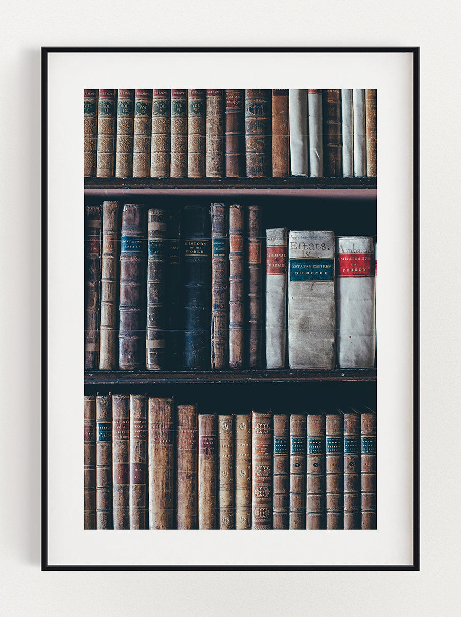 Old Books Poster – Stunning art poster print on premium gallery paper, perfect for modern interiors