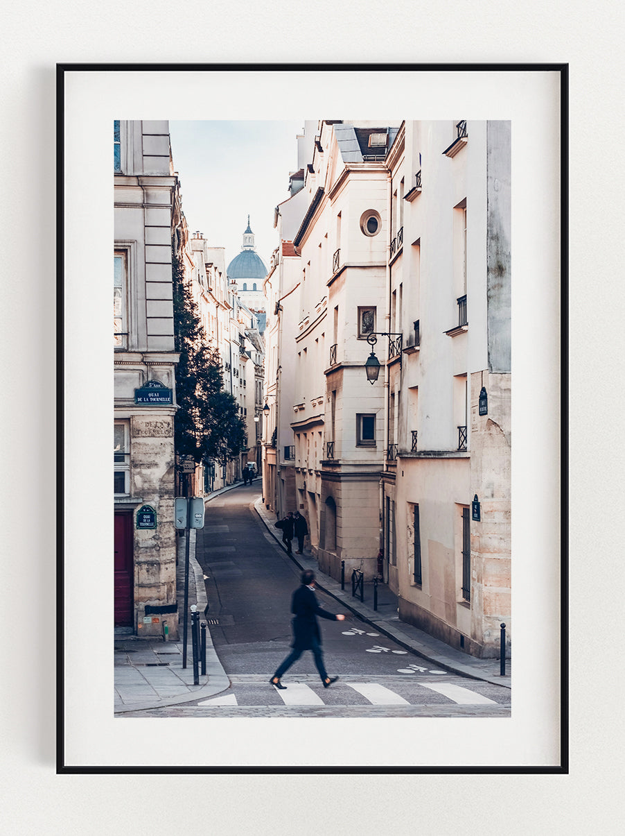 Parisian Street Poster – Stunning art poster print on premium gallery paper, perfect for modern interiors