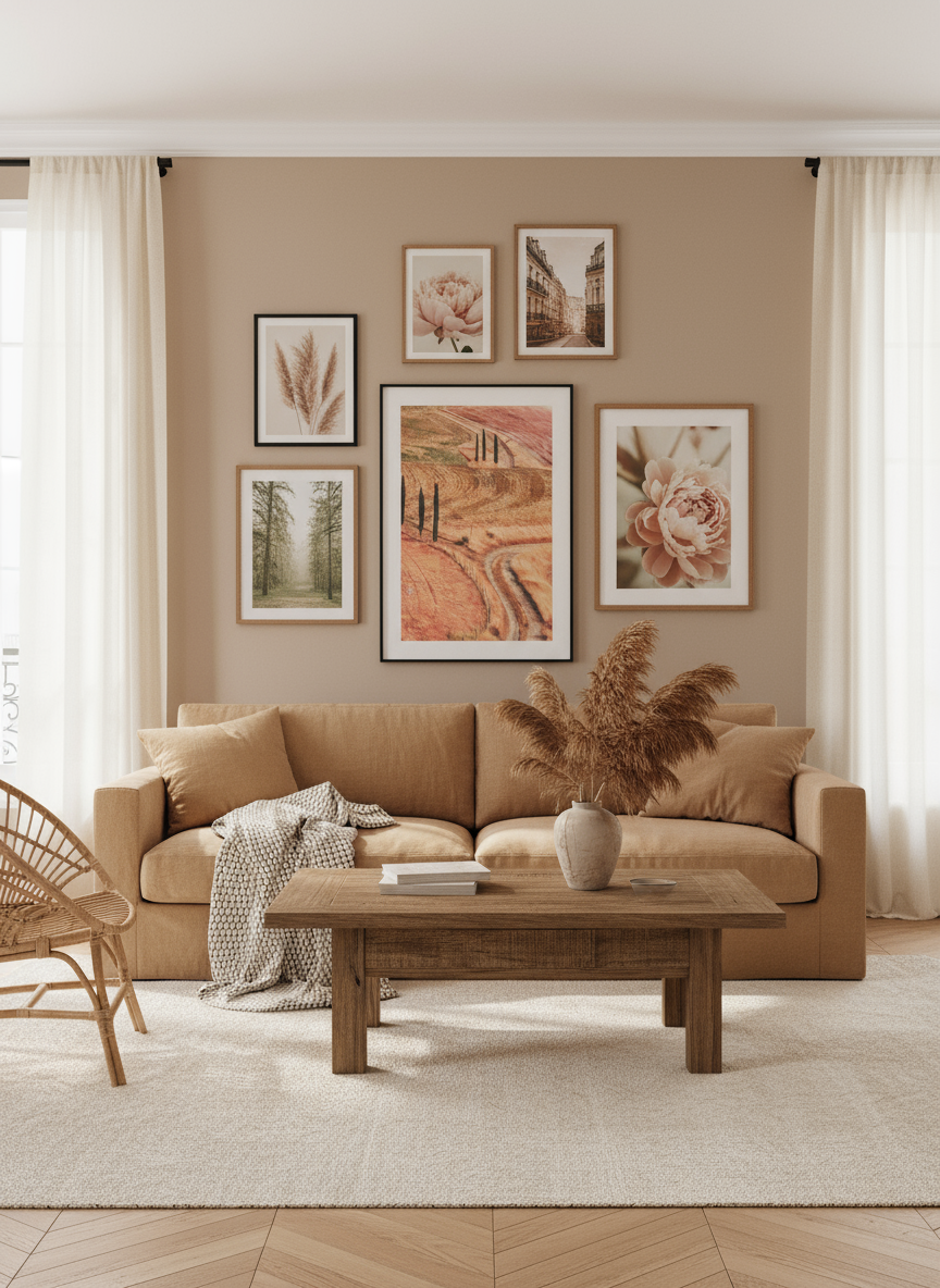 Piecefull Countryside Poster