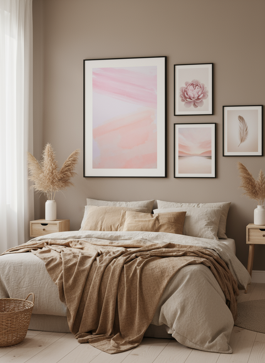 Pink Abstract Poster