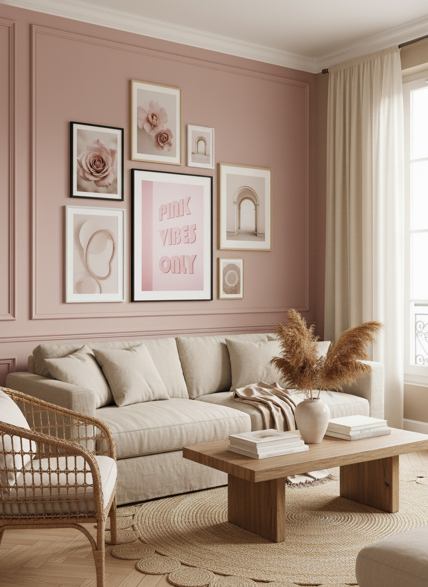 Pink Vibes Only Poster