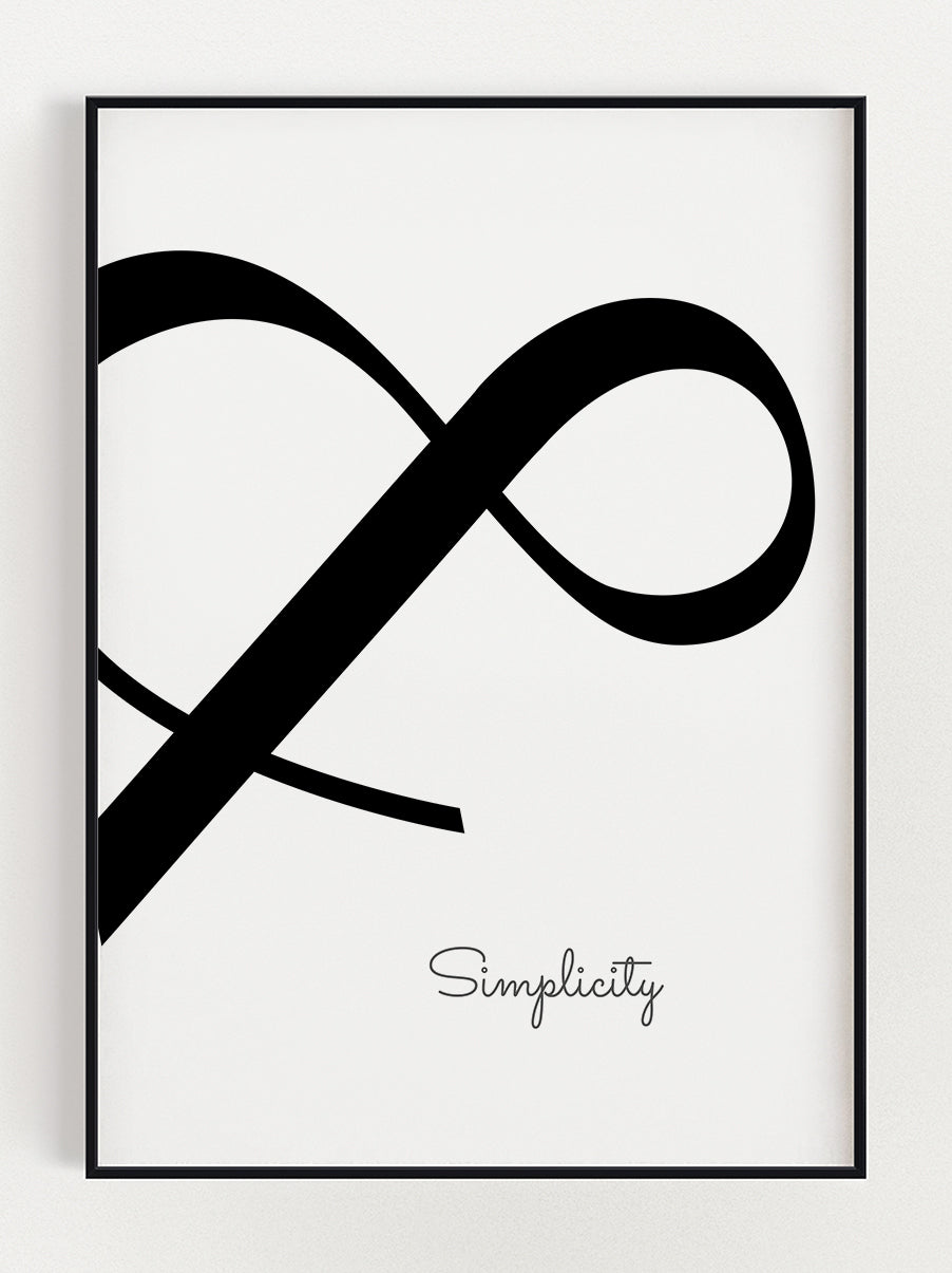 & Simplicity Poster – Stunning art poster print on premium gallery paper, perfect for modern interiors