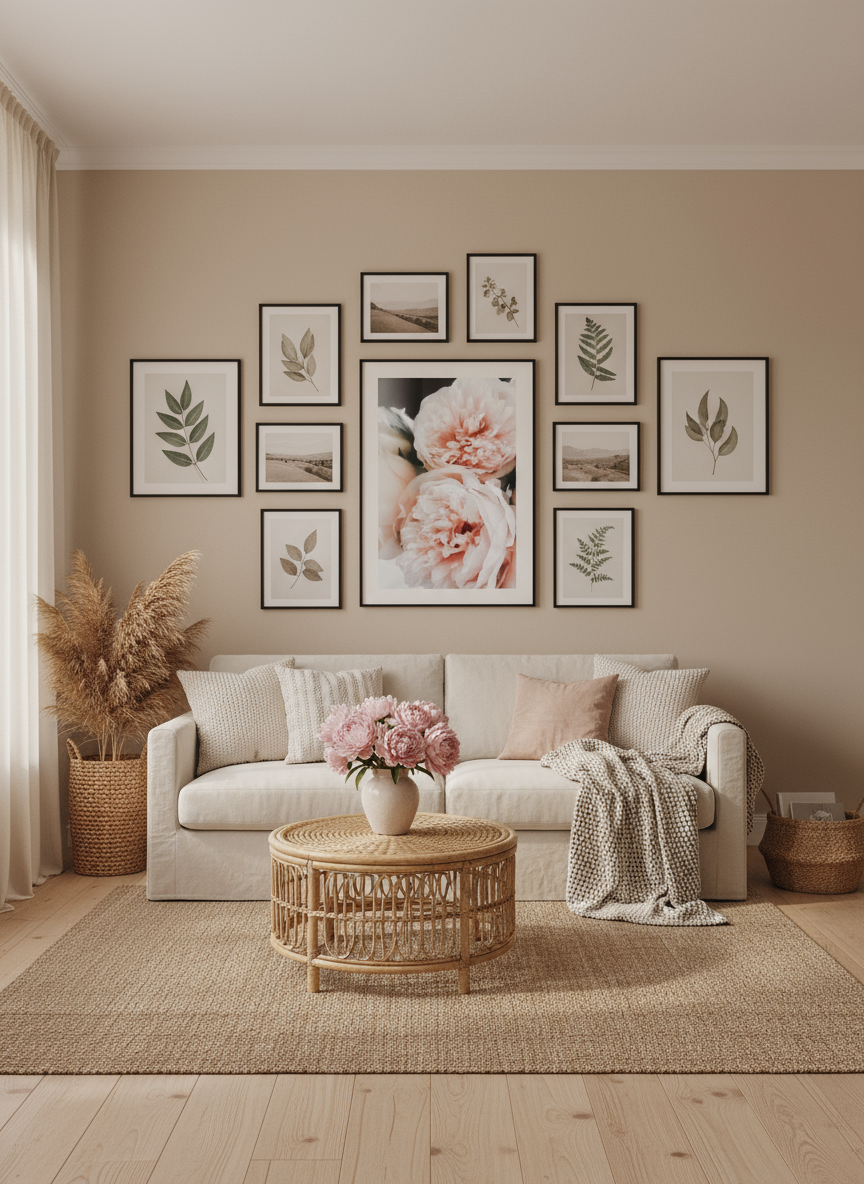 Soft Pink Flower Poster
