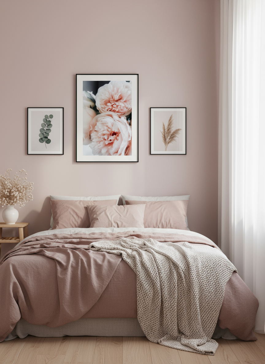 Soft Pink Flower Poster