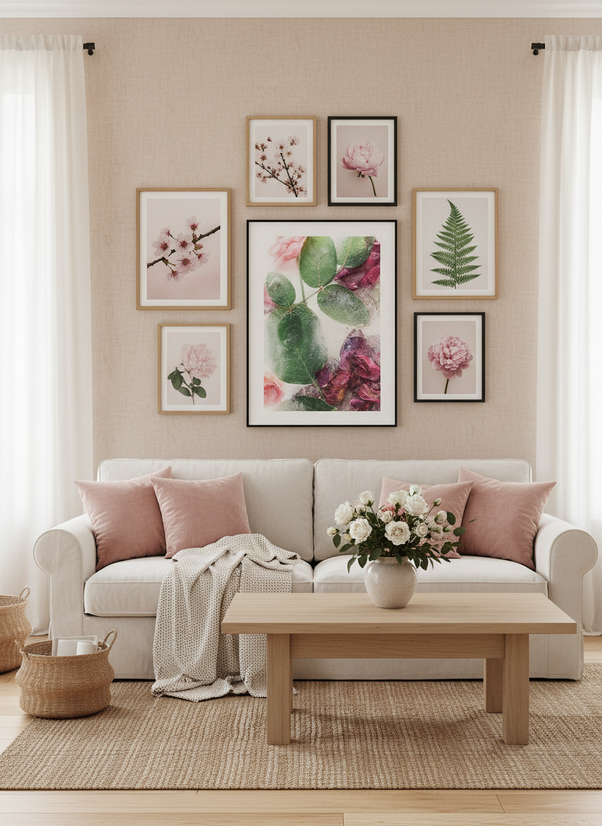 Swimming Flower Poster