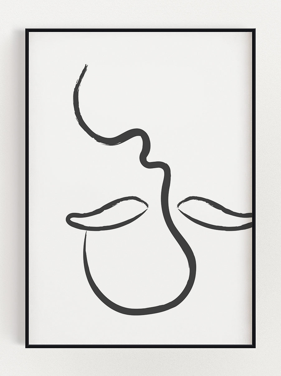 Upside Down Face Poster – Stunning art poster print on premium gallery paper, perfect for modern interiors