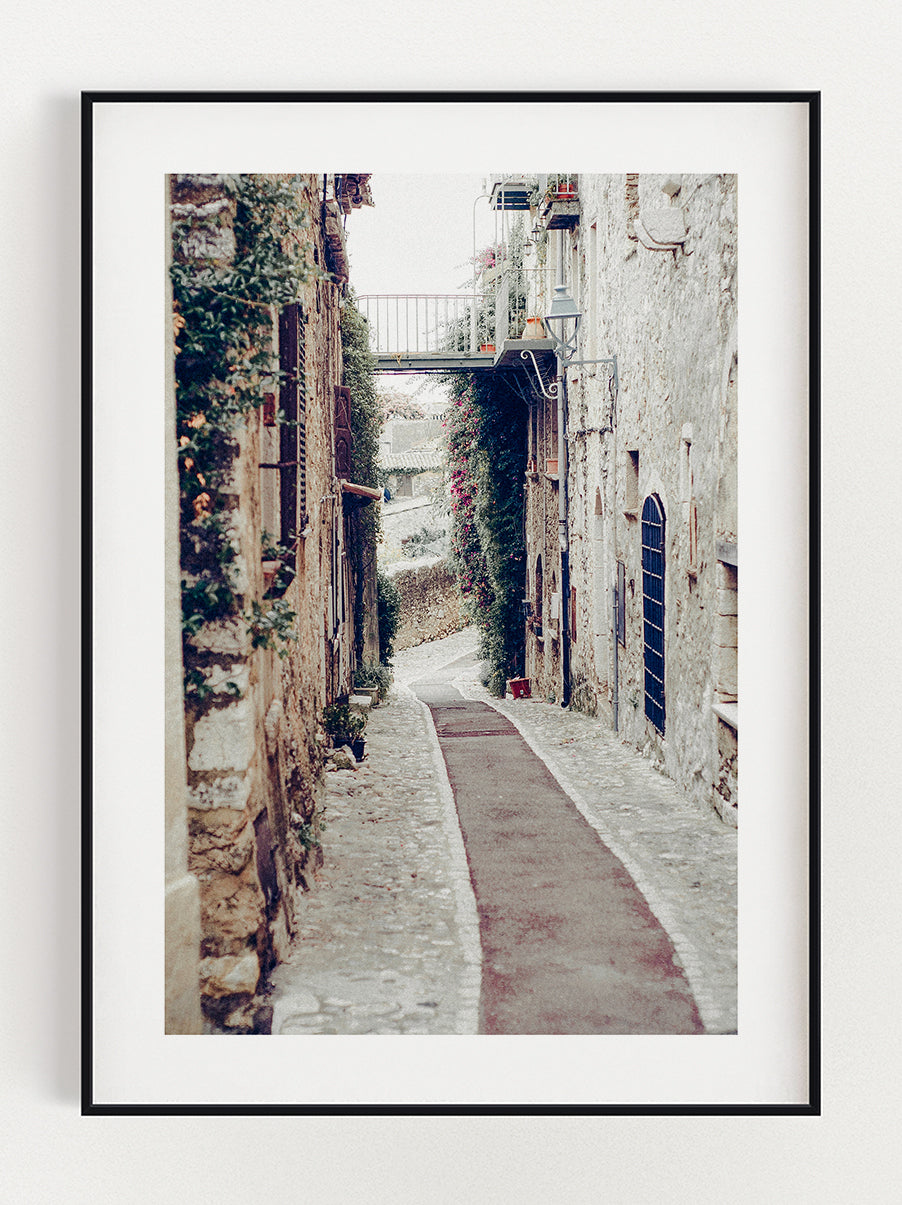 Village Street Poster – Stunning art poster print on premium gallery paper, perfect for modern interiors