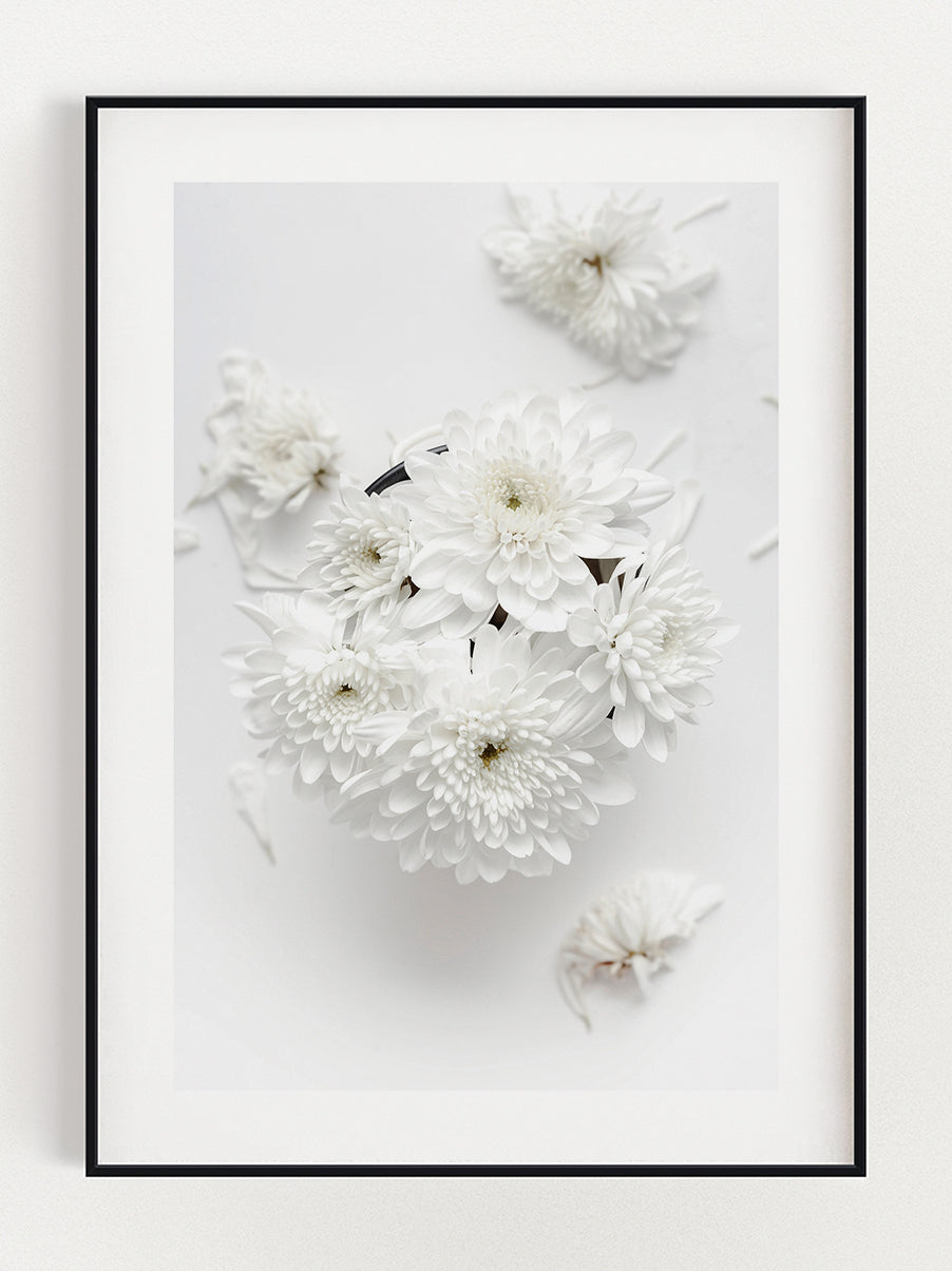 White Flower poster – Stunning art poster print on premium gallery paper, perfect for modern interiors