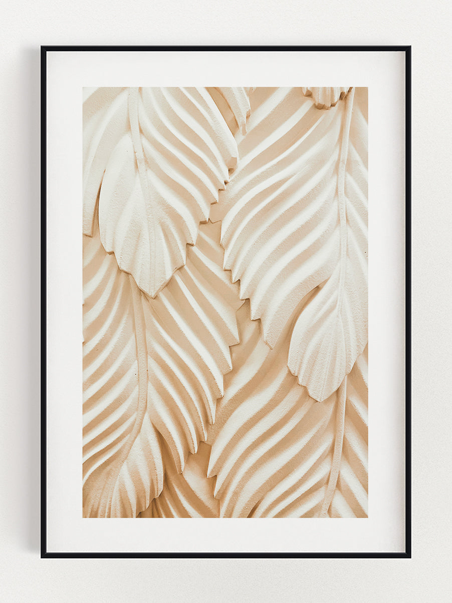 White Leaves Poster – Stunning art poster print on premium gallery paper, perfect for modern interiors